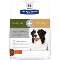 הילס מטבוליק + מוביליטי מזון רפואי וטרינרי לכלבים לבעיות השמנה ולטיפול במפרקים 12 ק"ג המזון פועל על המטבוליזם