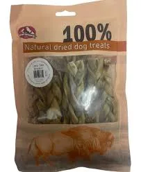 חטיף קרניבור צמות כבש טבעי לכלב מכיל 10 יחידות