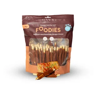 חטיף פודיס מקלות לעיסה מצופות בדג סלמון 1 ק"ג