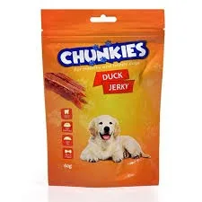 חטיף גרקי רצועות ברווז אמיתיות מתאים גם לאילוף מופחת שומן מגיע באריזת חיסכון 500 ג"ר